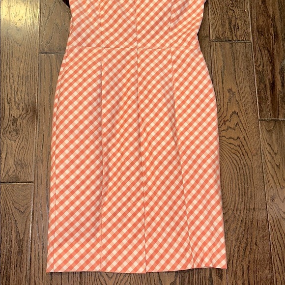 Brooks Brothers Pink Gingham Midi Dress size 6 - Picture 7 of 11